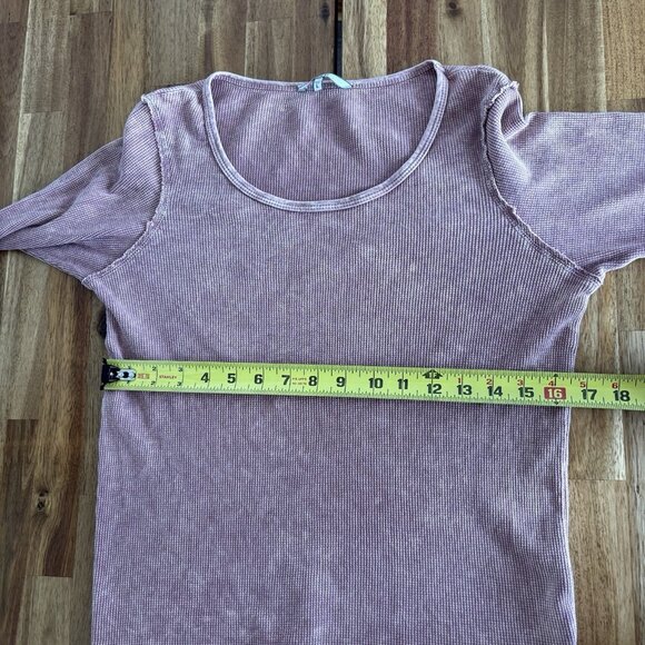 BKE Long Sleeve Embroidered Cuffs Thermal Top L Boho Elena Gilbert Bella Swan - Picture 11 of 15